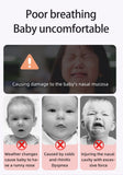 New Fashion Baby Nasal Aspirator Powerful Hand Pump and Non-invasive Nose Tip Hygienic & Comfortable Nose Suction for Baby