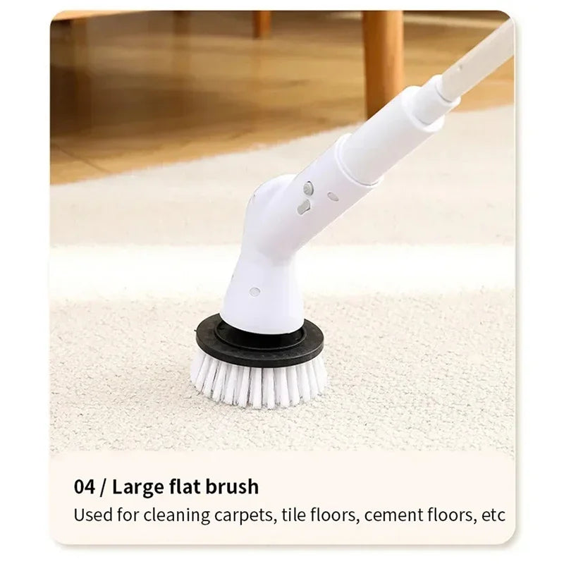 Xiaomi 6-in-1 Electric Cleaning Brush 2000mAh Cordless Electric Rotary Cleaning Brush Shower Cleaning Brush Kitchen Bathroom