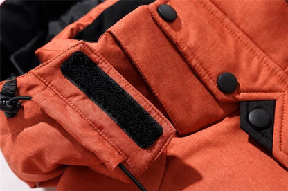Chaqueta de plumón de 20 grados para hombre, parka de invierno para hombre, chaqueta de plumón de pato blanca con capucha para exteriores, abrigo de nieve acolchado grueso y cálido de gran tamaño M-4XL