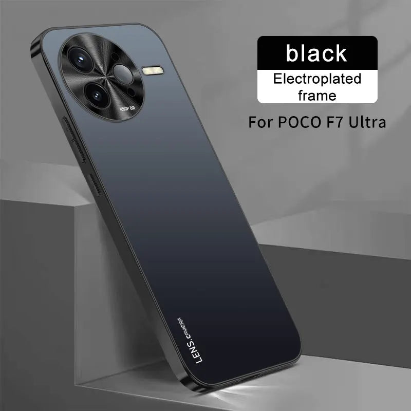 For Xiaomi POCO F7 Ultra Case Hard AG Matte Plating Lens Protective Back Cover Cases For Xiaomi POCO F7 F6 F5 Pro Phone Shell