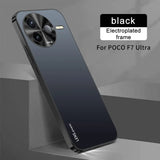 For Xiaomi POCO F7 Ultra Case Hard AG Matte Plating Lens Protective Back Cover Cases For Xiaomi POCO F7 F6 F5 Pro Phone Shell