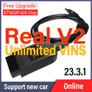 Vag Com Real V2 1996-2024 Update Unlimits VINs Real V2 24.8 Online With Logo Hardware Usb Interface For VAG Diagnostic Coding