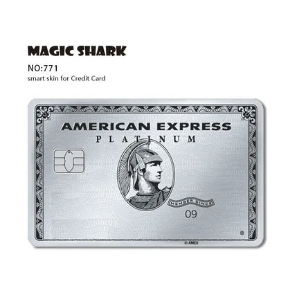 Fashion Matte Gold Silver Black Matte PVC Film Skin Sticker Tape for Bank Credit Debit Card Front Side