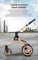 Newest Baby Stroller 3 in 1 Lightweight High Landscape Baby Carriage Aluminum Frame Travel System with Car Seat Pram for Newborn