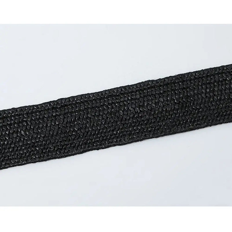 Bohemian Braided Belts for Women Summer Patchwork Straw Woven Belt Wide Waistband Fashion Female Square Buckle Waist Belt