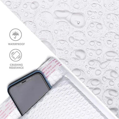 Espuma Branca Acolchoada Envelopes de Envio com Bolha, Auto Seal Mailers, Mailing Bag, Pacotes Bag, 500 Pcs