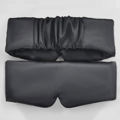 Máscara de dormir de satén de seda, cómoda máscara para dormir, visera para los ojos, parche para los ojos agrandados, para mujeres y hombres, para la salud del sueño.