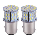 Bombilla LED para luz de freno trasera, BA15D, 12 V, 1157, 50 SMD, 6000 K, blanco, 2 unidades