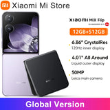 Global Version Xiaomi MIX Flip 67WHyperCharger 12GB 512GB Leica  6.86" 120Hz Display Snapdragon 8 Gen 3 Smartphone 50MP Camera