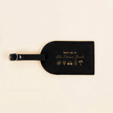 Personalized Leather Monogrammed Luggage Tag Couple Travel Baggage Label Tags Wedding Custom Best Friend Gift Bridal Shower Gift