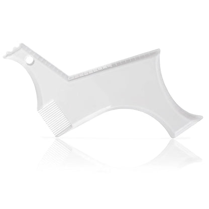 Men Beard Styling Template Stencil Beard Comb Fits All-In-One Beard Shaping Tool Barber Supplies Professional Beard Accessories
