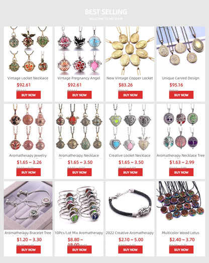 2023 New Aromatherapy Jewelry Necklaces Essential Oil Diffuser Necklace Stainless Steel Open Locket Aroma Scent Perfume Necklace