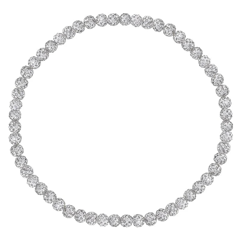 Bling Baseball Necklace for Men Rhinestone Beaded Ball Necklace Baseball Players Lovers Inspired Jewelry