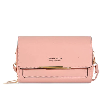 Nuevos bolsos de piel sintética para mujer, multifuncionales, de gran capacidad, tipo bandolera, a la moda, para teléfono