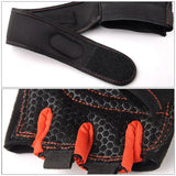 Guantes de entrenamiento de pesas pesadas para gimnasio, fitness, para hombres y mujeres, culturismo, medio dedo, antideslizantes, soporte de muñeca, levantamiento de pesas, deportes