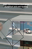 1/64 Simulated Alloy Car Model Showroom for Boy Miniature Acrylic Parking Lot Car Display Stand with Lights Kids Collection Toys