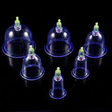 12Pcs Vacuum Cupping Sets with Pumping Gun Suction Cups Back Massage Body Cup Detox Anti Cellulite Cans Healthy Care Jars