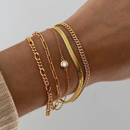 Pulseira Interlocking Corações para Mulheres, Cor Prata, Pulseira Retro, Joalheria Fina, Presente Festa de Casamento, Moda, Novo, 5 peças por conjunto