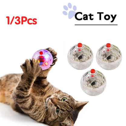 3 pelotas interactivas de juguete con flash, equipo paranormal, para caza de mascotas, con movimiento de flash, juguete para mascotas con luz.