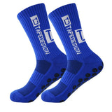 2025 New Anti-Slip Tape Design Football Socks Mid-Calf Non-Slip Soccer Sport Cycling Sports Men's Women Sock Grip Yoga 1 Pair