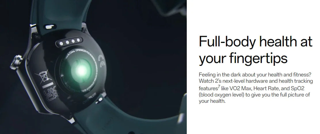 Global Version OnePlus Watch 2 Smart Watch 1.43'' AMOLED Display Snapdragon W5 Gen 1 Dual Frequency GPS Wear OS 4 NFC