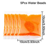 5pcs Transparent Grow Home &amp; Garden Crystal Soil Water Beads Room Decor Ball Wedding Decoration Gel Pearls Hydrogel Orbiz Seedlings 