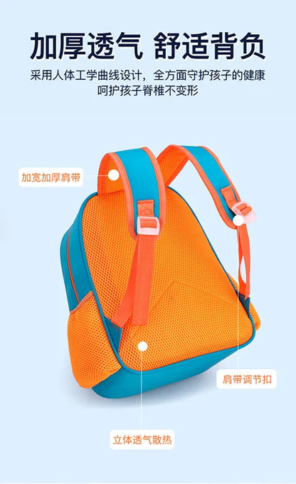 Nuevas mochilas Elsa para niñas de 3 a 7 años, de gran capacidad, impermeables, ligeras, cómodas y transpirables, protegen la columna vertebral.