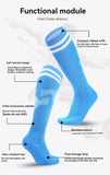 Loogdeel 1 Pair Soccer Socks Stripe Knee High Softball Baseball Team Sports Socks Breathable Football Socks for Kids Adults