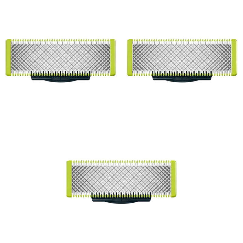 Shaver Replacement Blades ＆ Nose Hair Trimmer Replacement Heads for Philips OneBlade One Blade Pro Hybrid Electric Shaver Blades