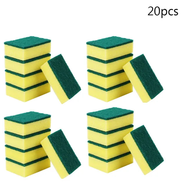 20/30 pçs esponja de lavar louça cozinha nano esmeril magia limpo esfregar pote ferrugem manchas foca esponja remoção kit limpeza escova esponjas