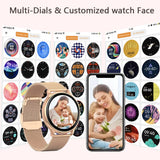 MEVADEN 1.32 inch Female Fashion Smart Watch Bluetooth Call Women Sport Fitness Tracker Health Monitor Smartwatch for Ladies Y22