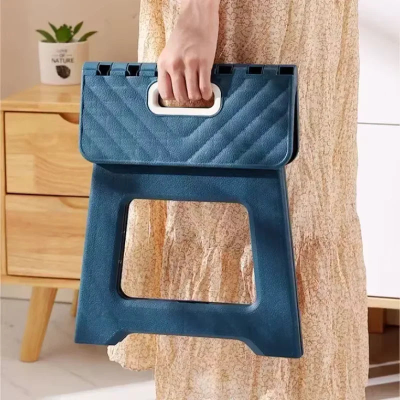 Taburete plegable ligero para el hogar, ideal para pesca, ocio, niños, pequeño banco para exteriores, portátil, de plástico antideslizante.