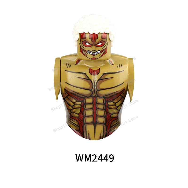 Movie Game Mini Action Figures Big Size Building Block Mecha Assembled Accessories Figure Building Block Toy For Children Gifts