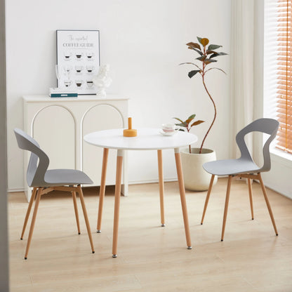 4Pcs/Set Hollow Dining Chairs Modern Simple Household Back Stool Nordic Negotiation Chair Plastic Chair Cosmetic Chair White