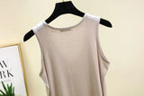 Plus size L to 6XL Modal Women's tank Tops U-Neck Summer Thin sleeveless Bottomed Top Loose Tee Tops  vest comfort homewear