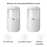 433MHz Wireless Pet-immunity PIR Motion Sensor Detector 15kg Pet Immune EV1527 Code Smart Home Security Host Alarm Accessories
