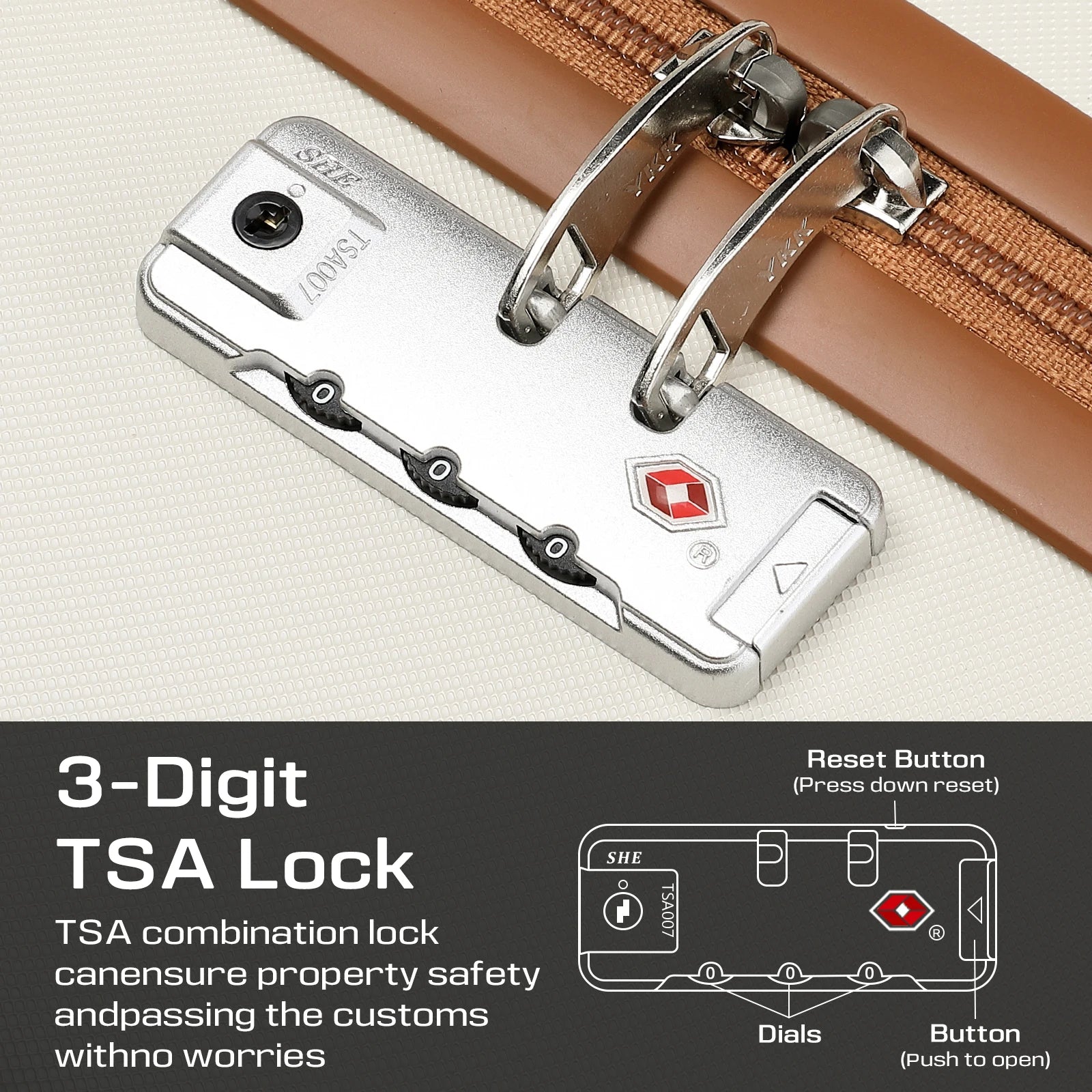 Travel Luggage Suitcase Set, Expandable Lightweight Carry on Suitcase with Duffel Bag,Toiletry Bag,TSA Lock,Spinner Wheels