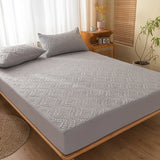 Waterproof Quilted Mattress Cover - Cotton Top, Antibacterial Fiber Fill, TPU Waterproof Layer - A-Class Health Standard