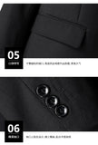 8XL Suit (Blazer+pants) Fashion Business Gentleman Italian Style Slim Solid Color Professional Suit Wedding Groom Best Man Suit