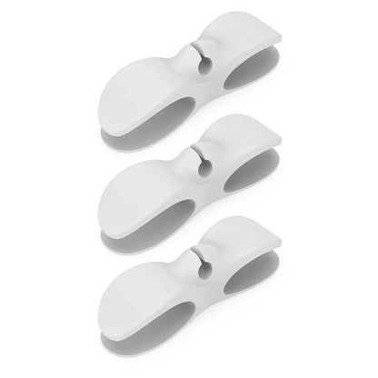 9-1 soporte de silicona para enrollador de cable, organizador de cable de alimentación, clip autoadhesivo, fijador de cables para freidora de aire y cafetera.