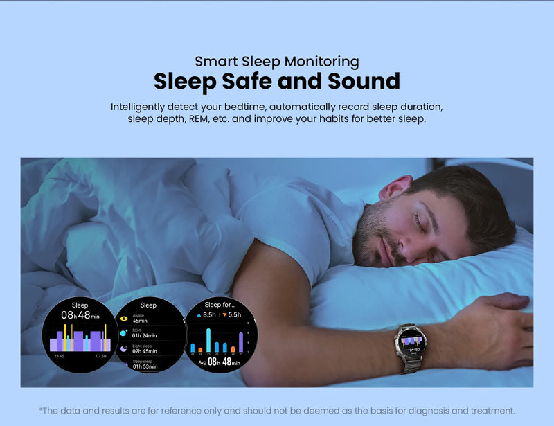 HAYLOU Solar 5 Voice Calling Smartwatch 1.58'' AMOLED Display 60Hz Smart Watch 24H Health Monitoring Sports Smartwatch for Men