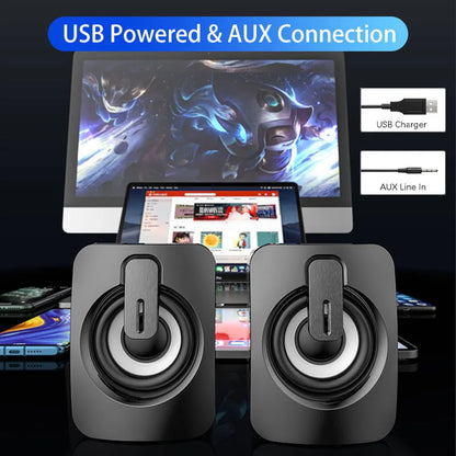Computer Speaker For PC Laptop Desktop Caixa De Som Bluetooth Portable Sound Box Music Wireless Wire USB Mini Column Acoustics