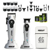 BRDCLIP New White Professional FA1C-T-609 Barber Hair Clipper Set Men's 10000RPM Electric Shaver Hair Trimmer Barbershop Tools