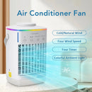 Popular mini air cooler USB air conditioning fan office desktop small water cooling fan spray humidification cooling fan