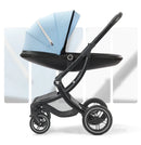 Baby Stroller 3in1,Luxury Baby Carriage with Car Seat,Eggshell Newborn Stroller Leather High Landscape PU leather