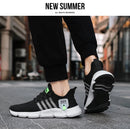 Breathable Mesh Men Shoes Trendy Lightweight Walking Flats Plus Size Male Tennis Sneakers Outdoor Running Fitness Shoes 2024