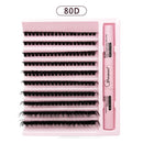 Cílios 200 pçs clusters lash bond & seal ferramentas de maquiagem diy kit de extensão de cílios para colagem cílios colagem cola acessórios