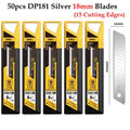 Deli 10pcs/box Knife Blade 9mm 18mm SK5 Metal Blades for Home School Supplies Art Craft Paper Box Cutting Utility Knife Tool