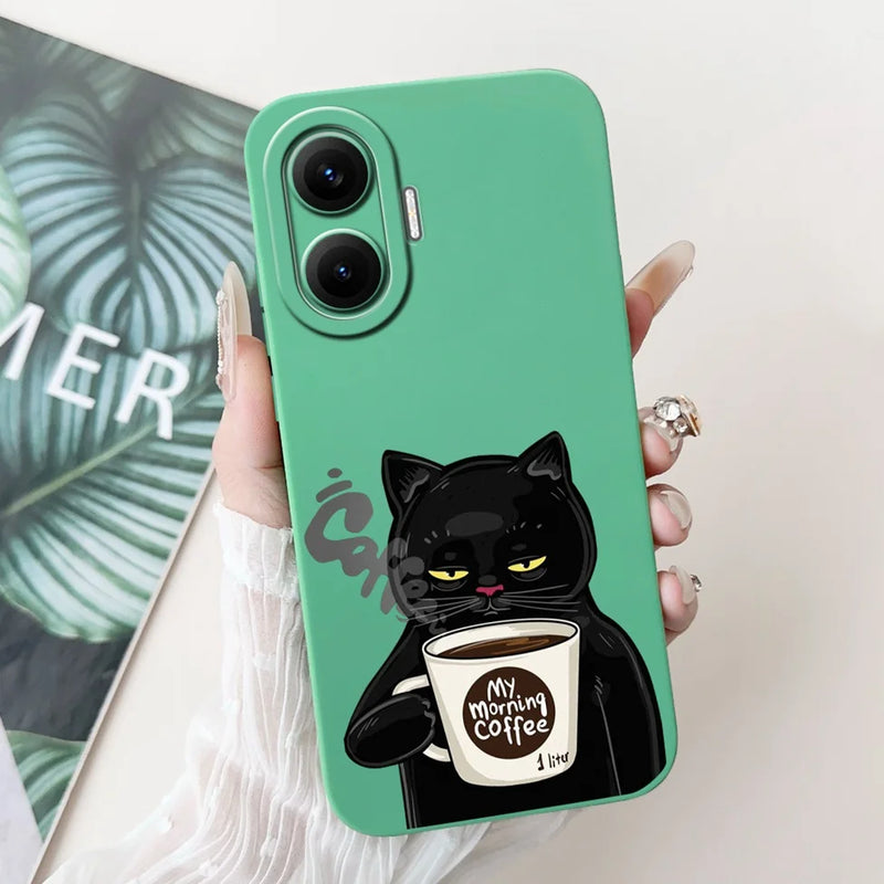 For Xiaomi Poco F7 Phone Cover For Redmi Turbo 4 Pro 5G Case Silicone Cute Cartoon Fashion Luxury Love Shockproof Bumper Funda