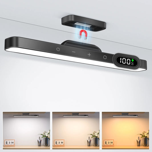 WILLED 5W Luz de espelho regulável 3 cores Luz de maquiagem ajustável com 2500mAh recarregável sob o armário para armário Mesa de cabeceira